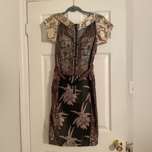 Ornate Byron Lars metallic dress